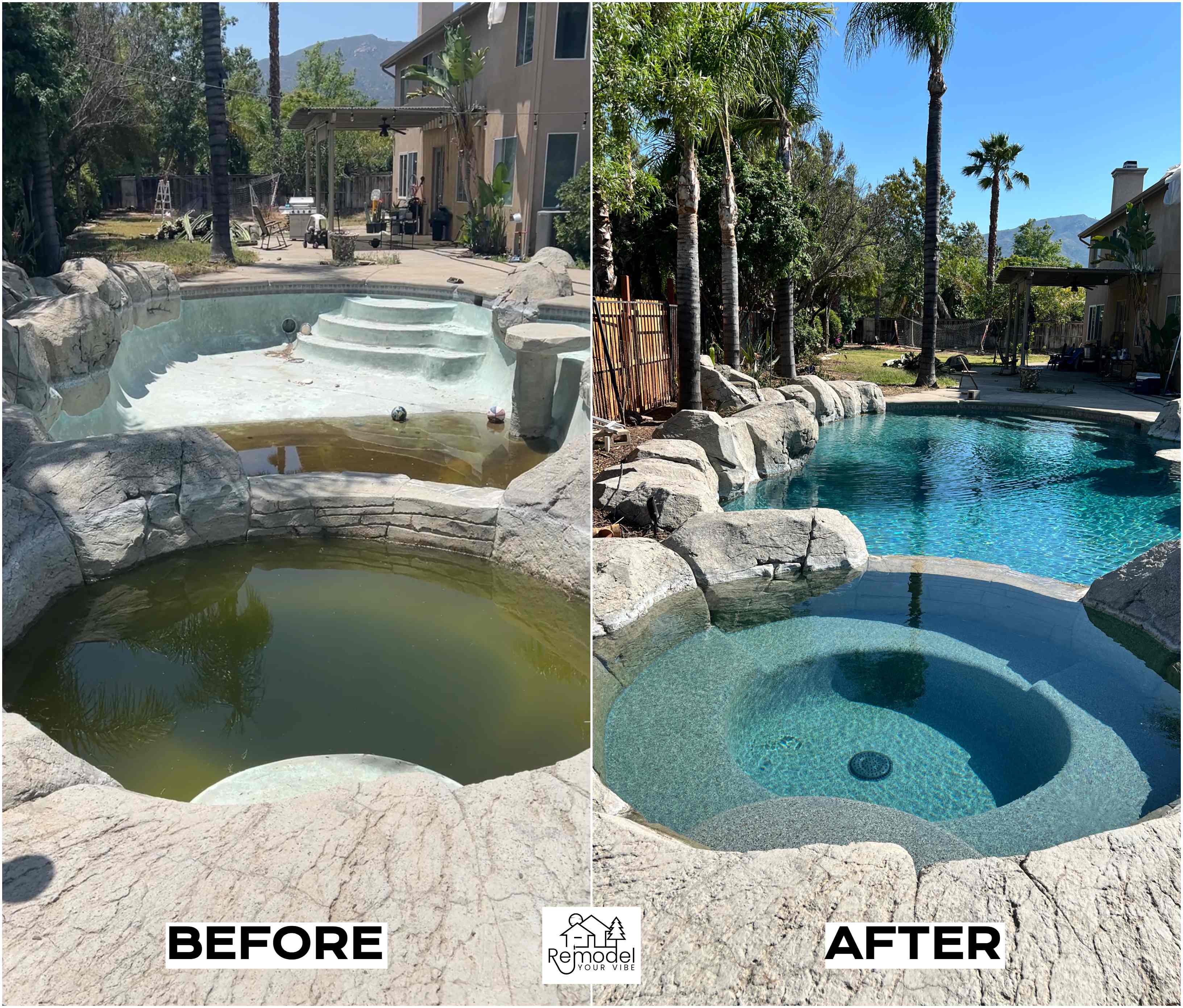 Pool & Spa Remodeling project in Hidden Hills, California