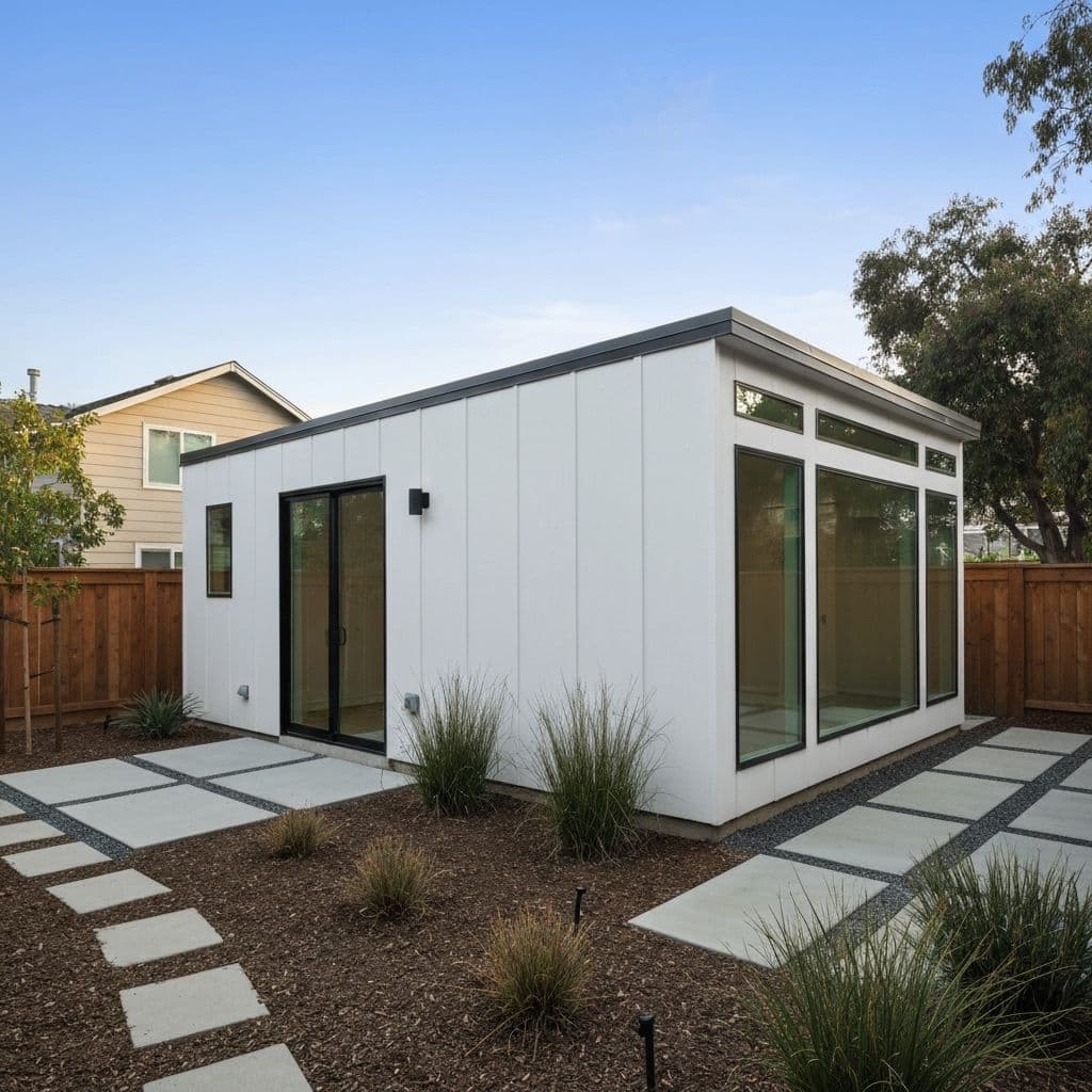 Modern energy-efficient ADU with solar-ready roof design